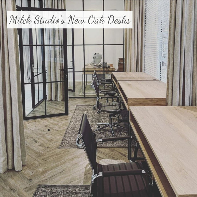 Custom Made Oak Desks for Milck Studios in Cape Town