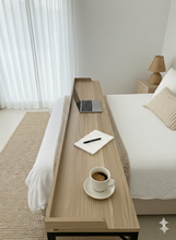 Load image into Gallery viewer, Over-bed wooden desk for work and relaxing.