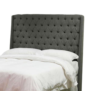 Colette Headboard grey with bed