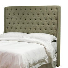 Load image into Gallery viewer, Colette Headboard stone with bed
