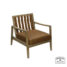 Load image into Gallery viewer, Ryder Tan Leather Armchair