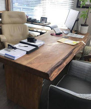 Load image into Gallery viewer, Solid Live Edge French Oak Desk