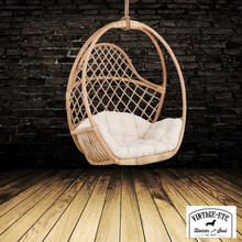 Load image into Gallery viewer, swinging cane chair vintage etc