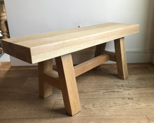 Load image into Gallery viewer, Straight Leg 70mm Solid Oak Tablew