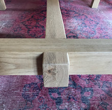 Load image into Gallery viewer, Straight Leg 70mm Solid Oak Tablew