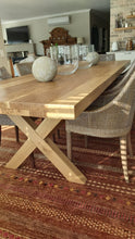 Load image into Gallery viewer, Valley Cross Leg Solid Oak Table - 60mm Top
