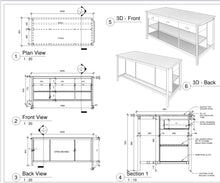 Load image into Gallery viewer, Halifax Steel Kitchen Island