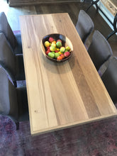 Load image into Gallery viewer, Framed Border Cross Leg Table and Benches