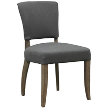 Load image into Gallery viewer, Lacale Dining Chair - Grey Linen &amp; Oak Legs

