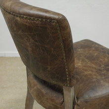 Load image into Gallery viewer, Vintage Leather Dining Chair close up
