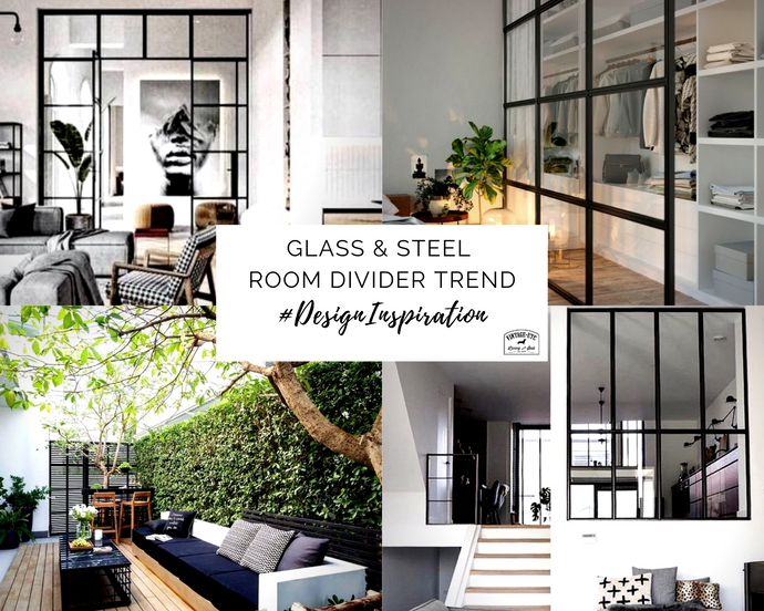The glass & steel room divider trend – Chic, versatile & bold