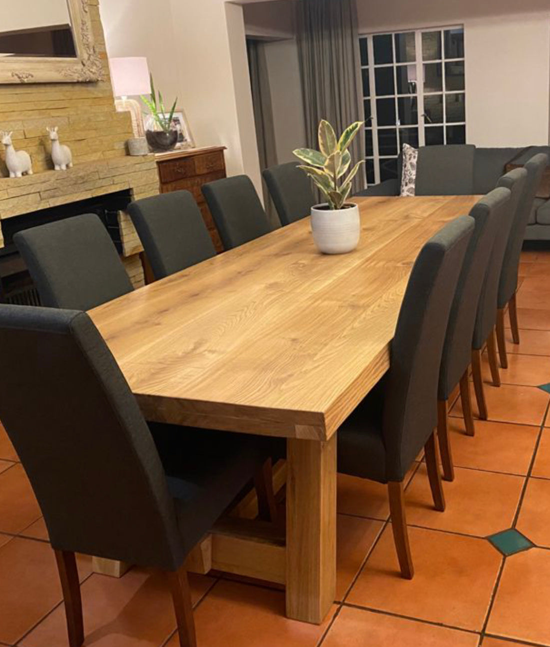 70mm Solid Oak Table - Johannesburg custom order