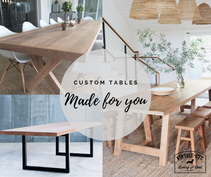 We're changing, see our custom made tables