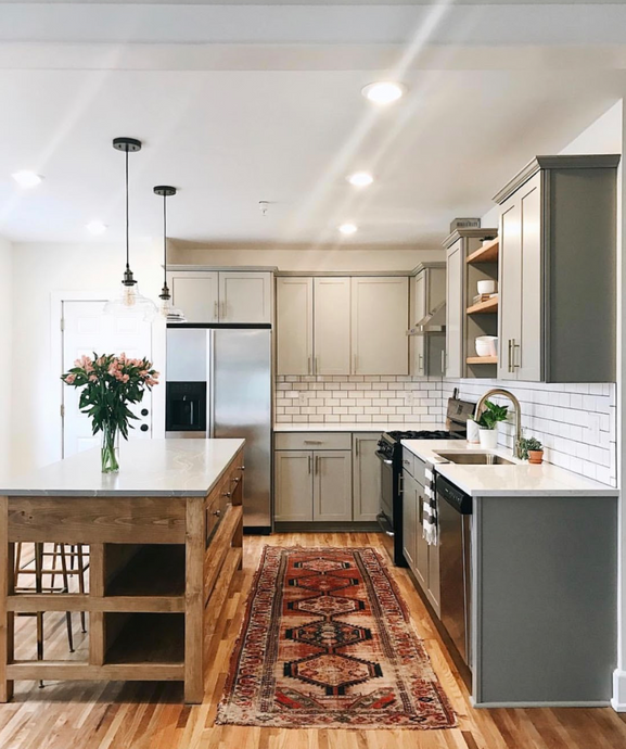 A quick solution for an instant, social kitchen island