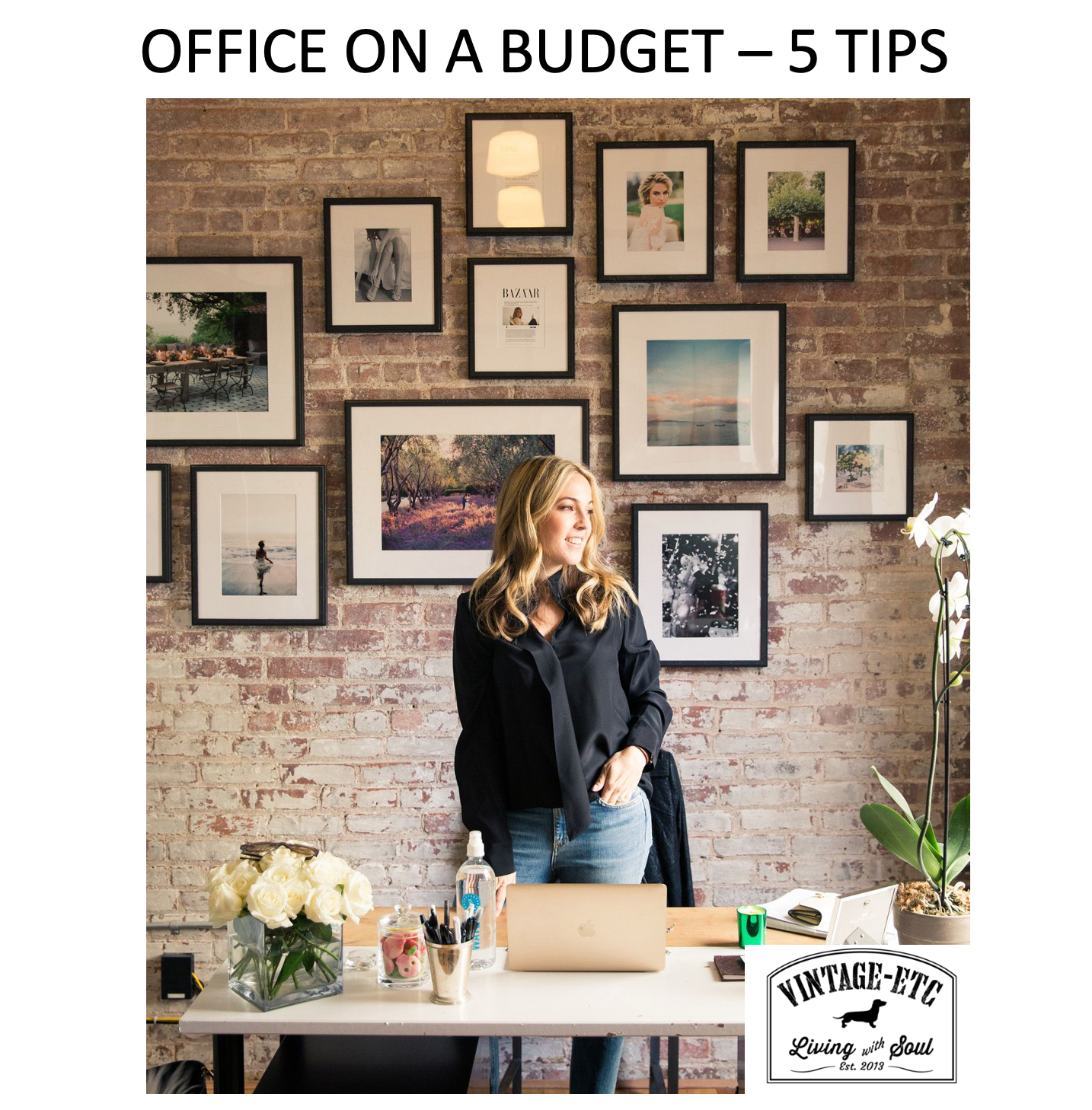 How to create a home office on a budget by Vintage-etc