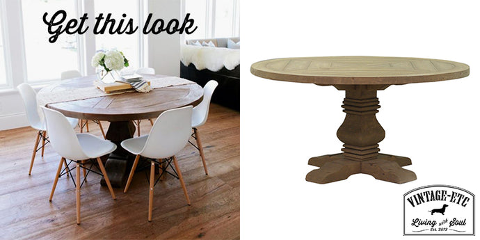 Get this look: Benjaman Round Dining Table