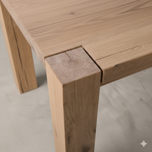Load image into Gallery viewer, Masai Oak Bench made with Oak Cants
