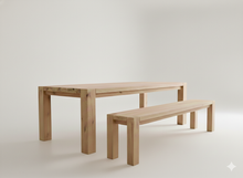 Load image into Gallery viewer, Masai Oak Table with Oak Cants
