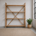 The Moya Bookshelf is built from reclaimed Oregon with adjustable shelving throughout. A characterful, substantial storage piece. Custom made in SA.