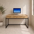 The Ndlela Desk is a clean solid timber study desk that can be made at adult or child-appropriate height. Custom made to order in South Africa.