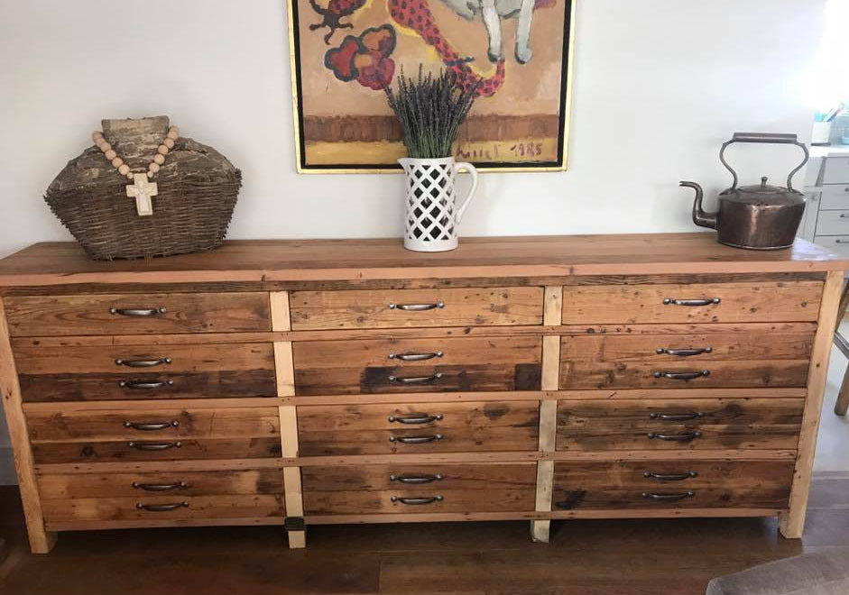 Custom made oregon cabinet with multi draws space.