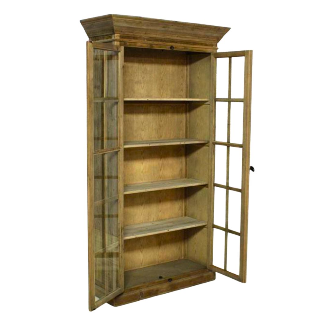 Zintle Bookcase with Glass Doors