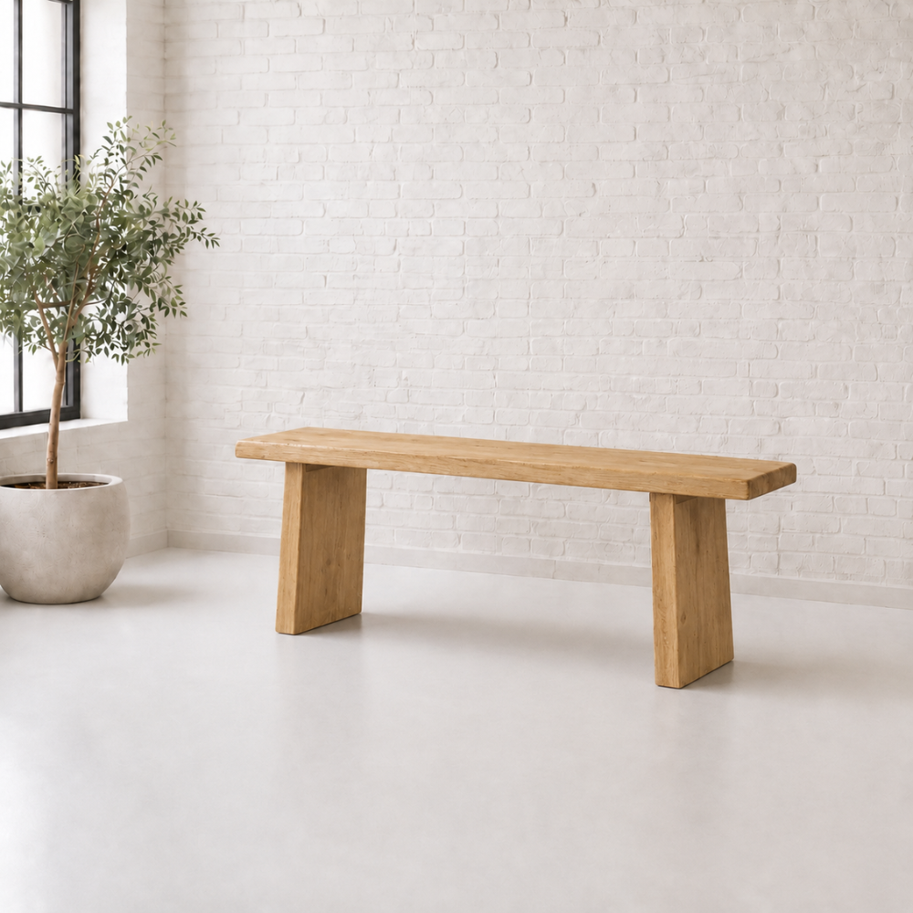 The Sediba Server is a reclaimed Oregon sideboard with a driftwood-effect finish. Versatile as a media unit, display surface, or workbench.