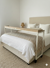 Load image into Gallery viewer, Over-bed wooden desk for work and relaxing. 
