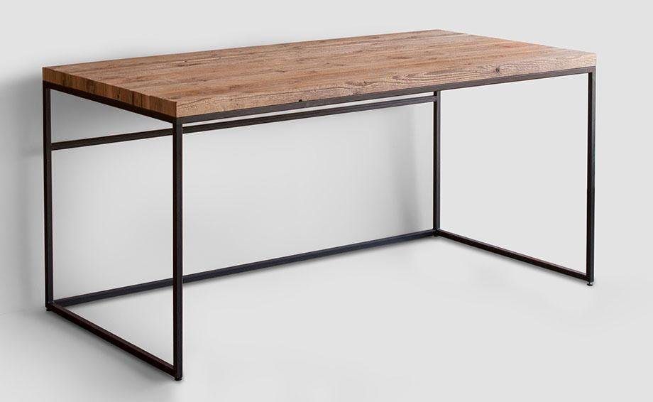 The Asili Desk is a clean, simple reclaimed timber desk on a tubular metal frame with generous surface area. Custom made, fully assembled in SA.