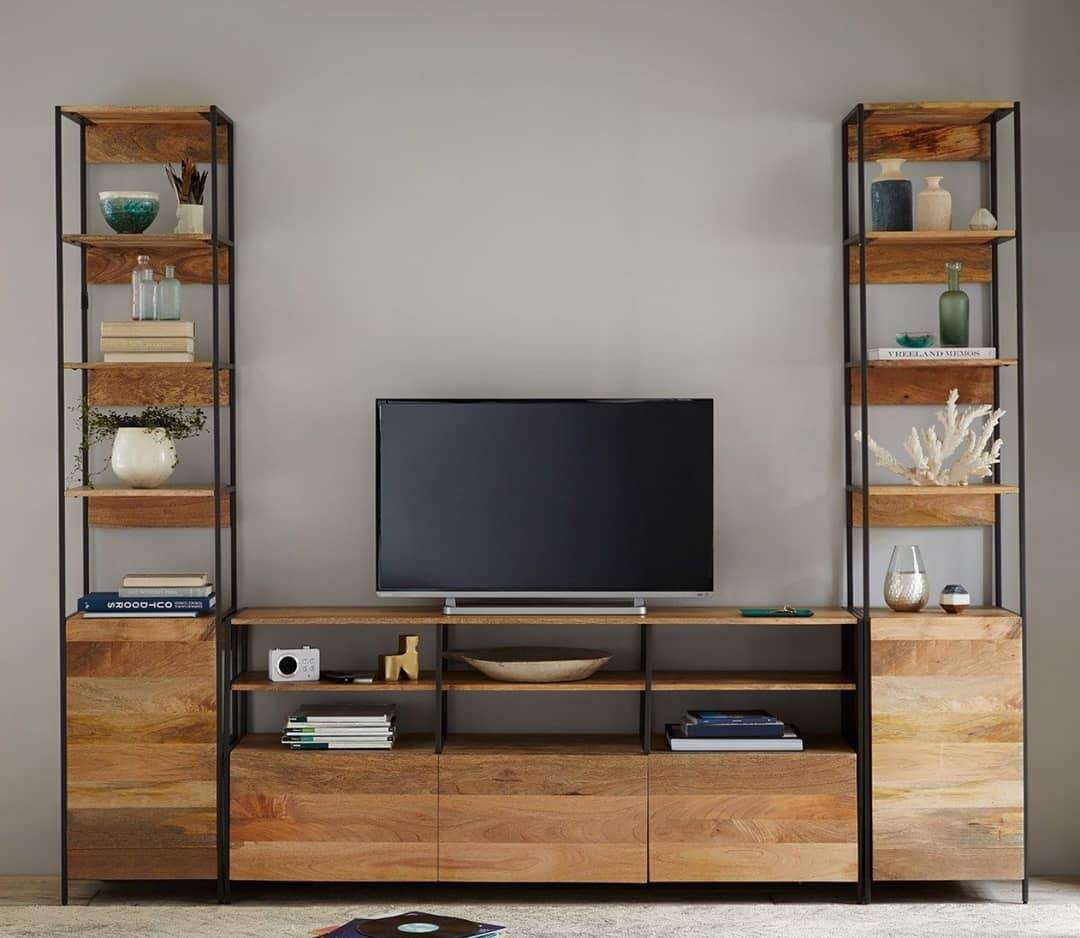 The Baobab TV Unit is a best-selling custom timber and tubular steel media unit with drawers and shelving. Made to order in Cape Town or Johannesburg.