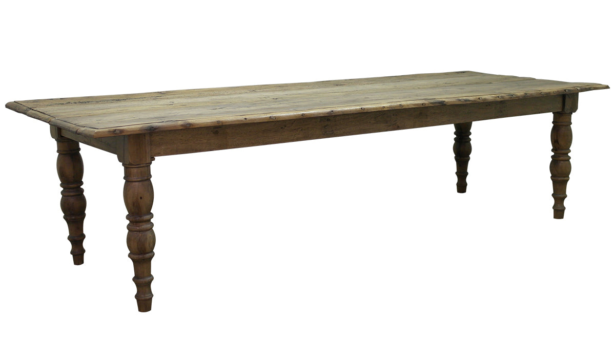 Jacaranda Teak Dining Table close up