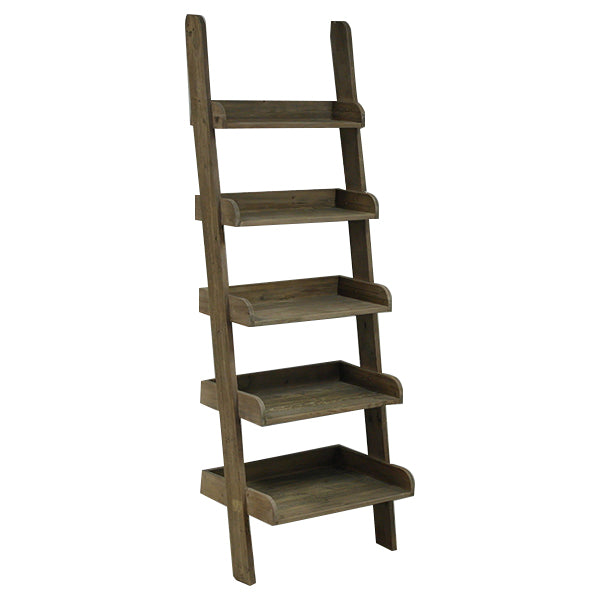 The Khwela Ladder Shelf is a handcrafted rustic Pine ladder shelving unit. Stylish, compact, and versatile. Custom made to order in South Africa.