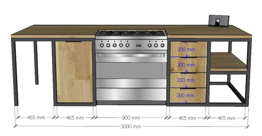 Woodstock Kitchen Island