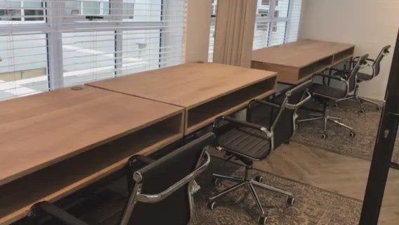 The Boa  Study Desk is custom made in solid Oak on a tubular metal frame with concealed cable panels and surface cable holes. Made to order in SA.