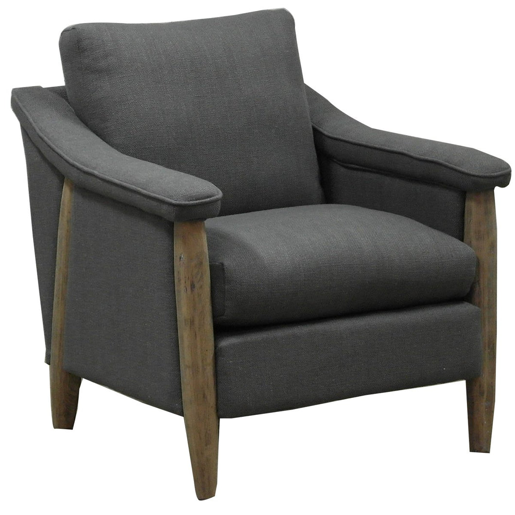 Ash Grey Linen/Cotton Armchair