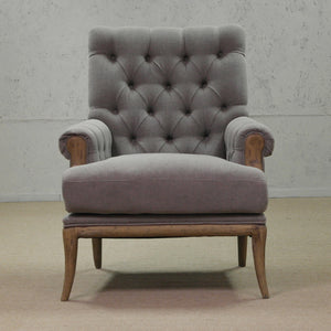 Heidi Armchair - Taupe front