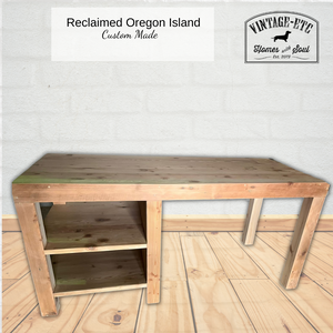 custom made reclaimed wood island by Vintage-etc 