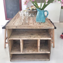 Load image into Gallery viewer, Industrial Pine Kitchen Island
