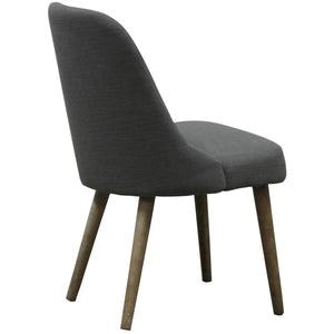 Pia Chair - Grey Linen - back