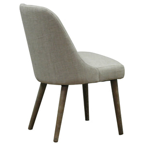 Pia Chair - Natural Linen - back