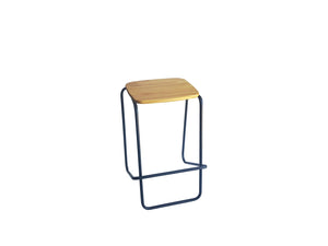 Stacking Barstool - Square Wooden Seat